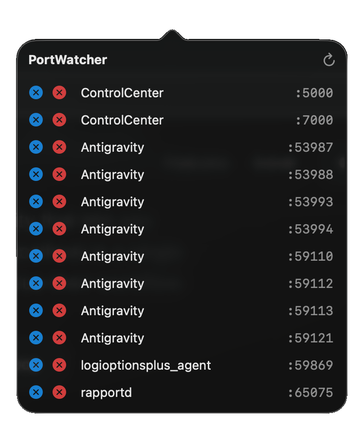PortWatcher App Screenshot